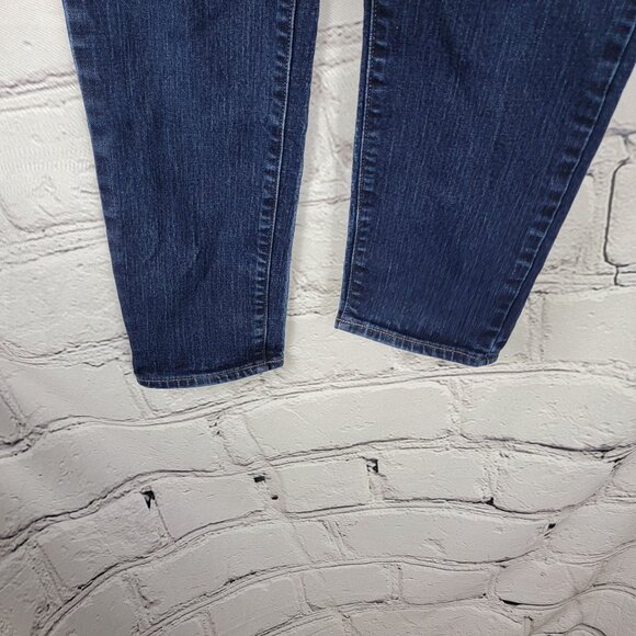 Old Navy Jeans Womens 10 Regular Dark Wash Stretch‎ Mid Rise Curvy Skinny - Picture 3 of 5